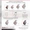 Service Caster 4 Inch Kingpinless Red Poly on Steel Wheel Caster Set Brake and Swivel Lock SCC-KP30S420-PUR-RS-SLB-BSL-4 - alternate 6
